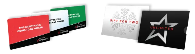 Cineworld Gifting Range Products